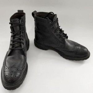 Men’s Allen Edmonds Wing Tip Lace Up Dress Boot Size 9 D
